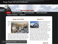 Tablet Screenshot of hugofeedmill.com